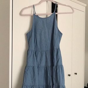 Japna blue chambray sleeveless dress